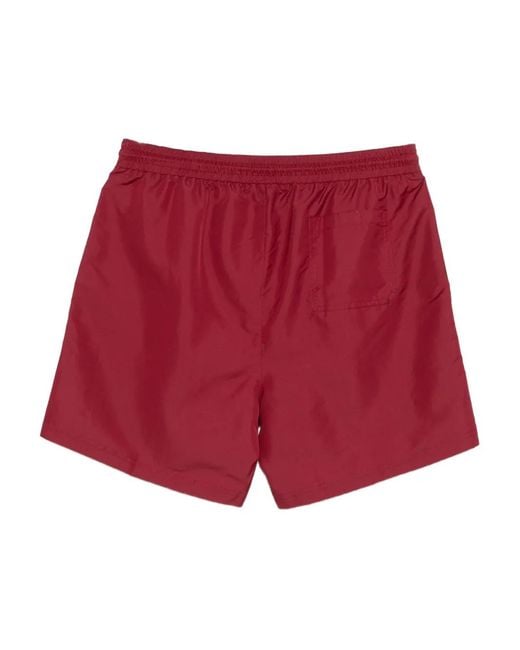 Brunello Cucinelli Red Swim Shorts for men