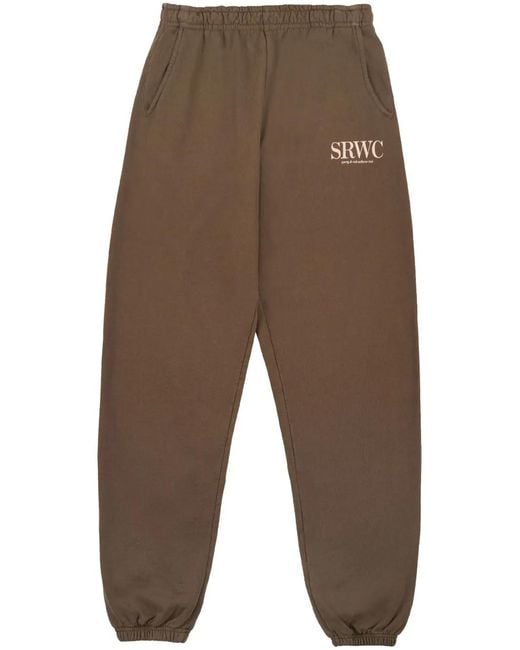 Sporty & Rich Brown Upper East Side Track Pants