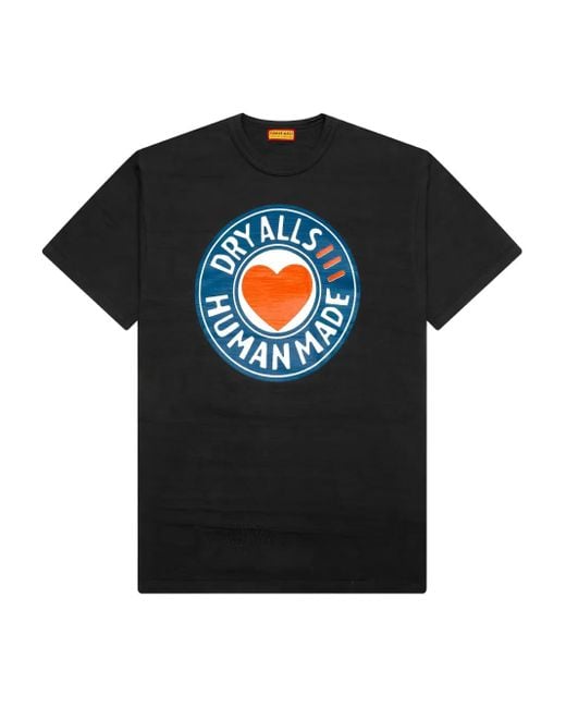メンズ Human Made ハート ロゴ Tシャツ Black