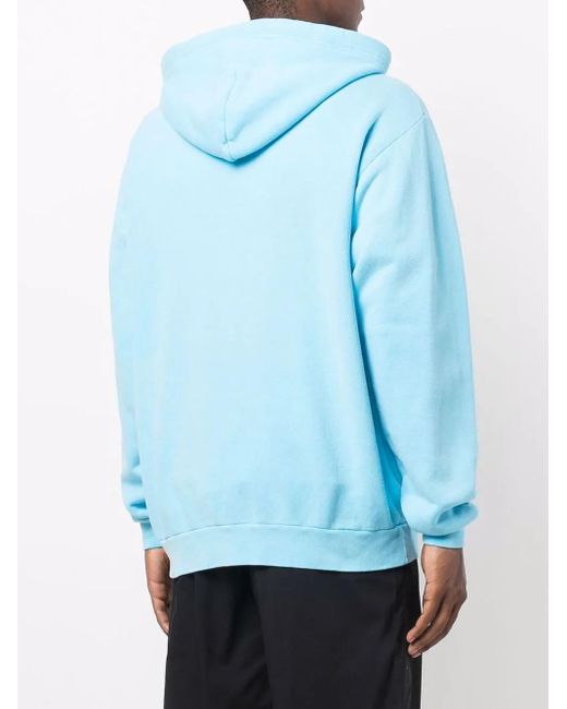 Sudadera con logo bordado y capucha (w)taps de hombre de color Blue