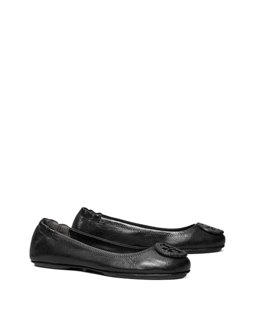 Tory Burch Black Elegant Ballet Flats For