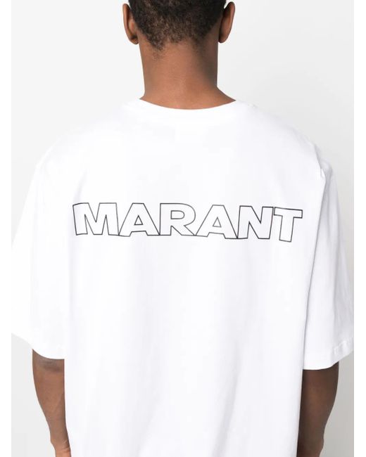 Isabel Marant White Logo T-shirt for men
