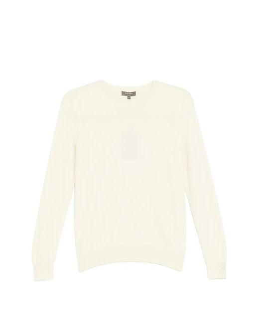 N.Peal Cashmere White Evie Sweater