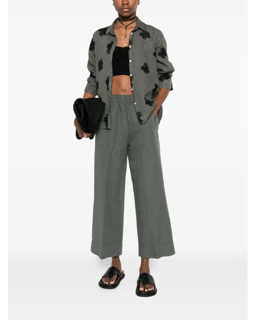 ROSSO35 Gray Elasticated Trousers