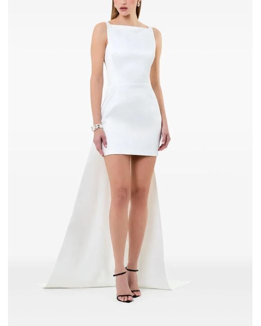 Nicholas White Square-Neck Minidress