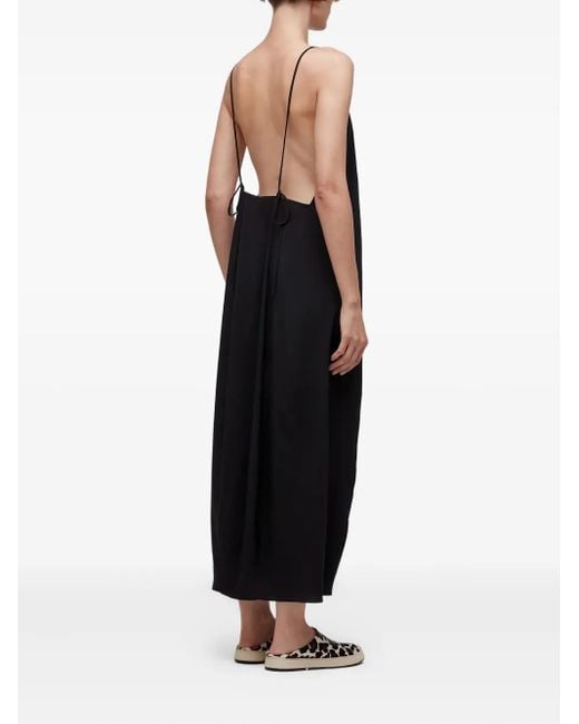 Osklen Black Rückenfreies Ballon-Midikleid