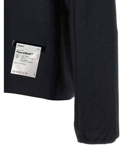 Satisfy Black Peaceshell River Shirt for men
