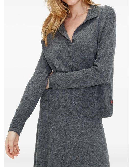 Chinti & Parker Gray Knitted Jumper