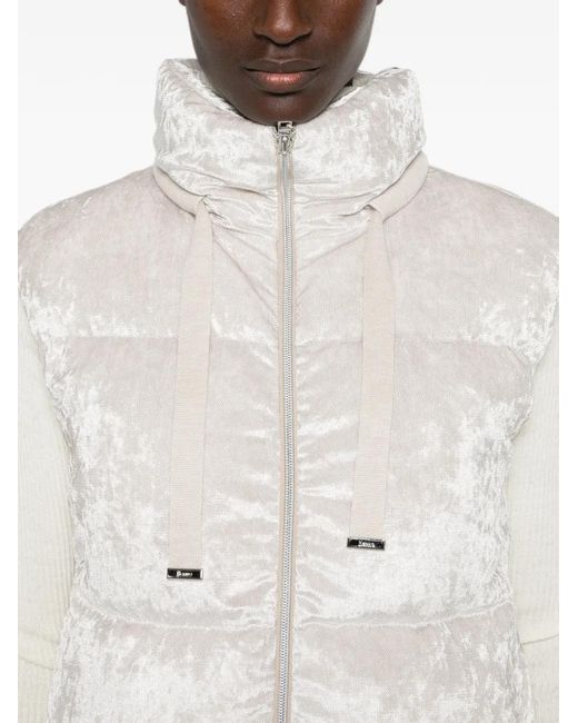 Chaleco Acolchado Texturizado Herno de color White