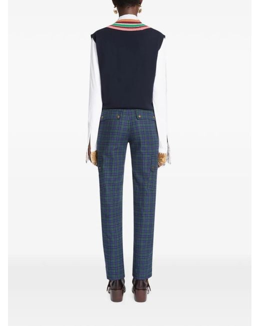 Dries Van Noten Wollen Top in het Blue