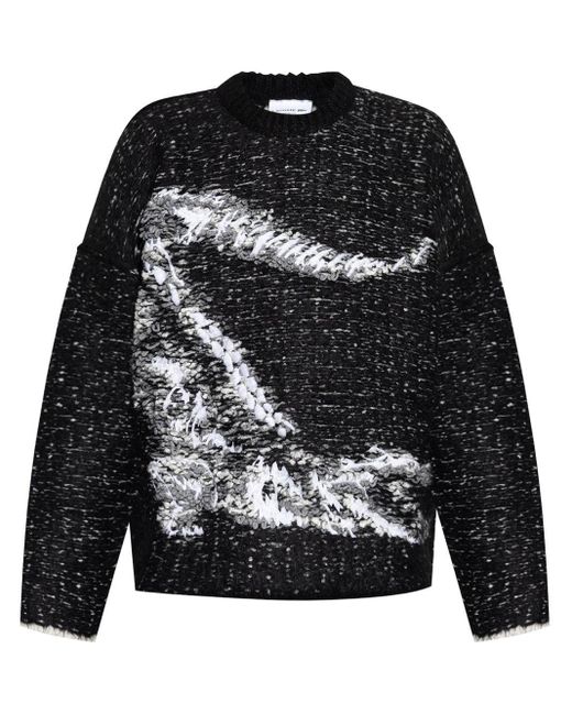 Lacoste Logo Embroidered Jumper in Black for Men Lyst UK