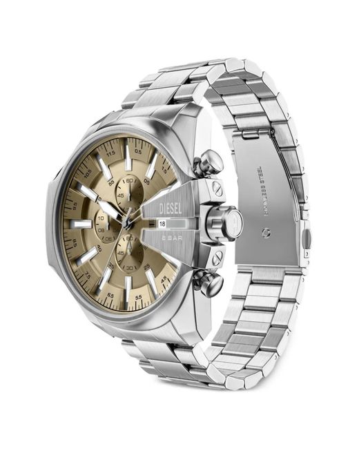 DIESEL Metallic Mega Chief Slim 48Mm Watch for men