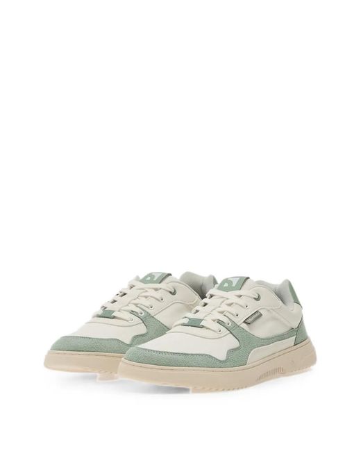 Barebarics White Zing Panelled Sneakers