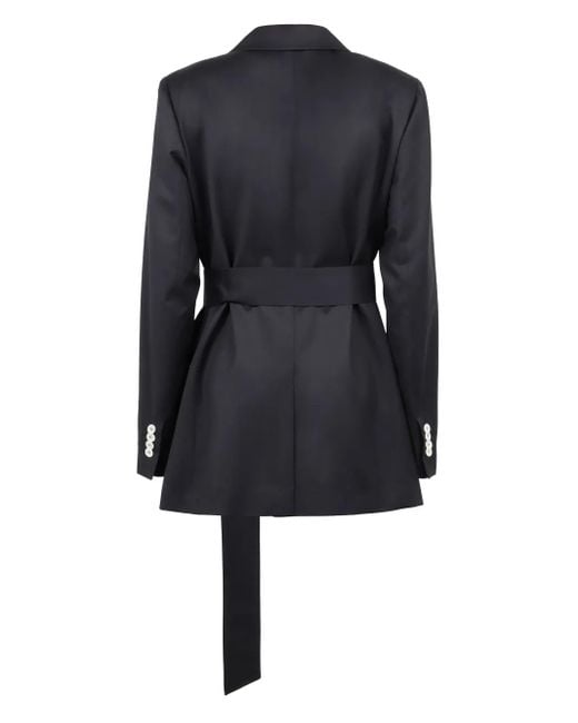 Kiton Black Virgin Wool Blazer