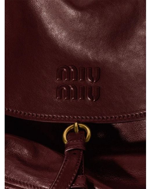 Miu Miu Purple Rendez-Vous Leather Bag