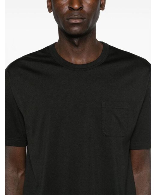 Visvim Black Crew-neck Cotton T-shirt for men