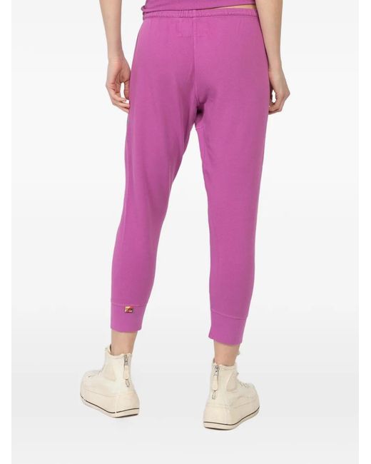 Freecity Pink Logo-Print Track Pants
