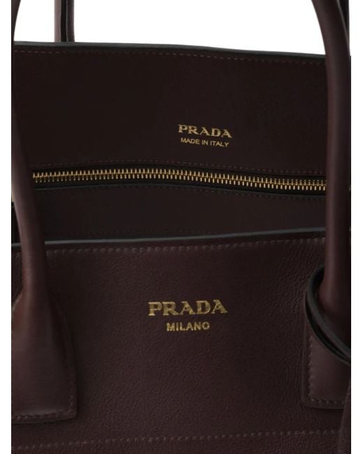 Prada Brown Large Leather Tote Bag