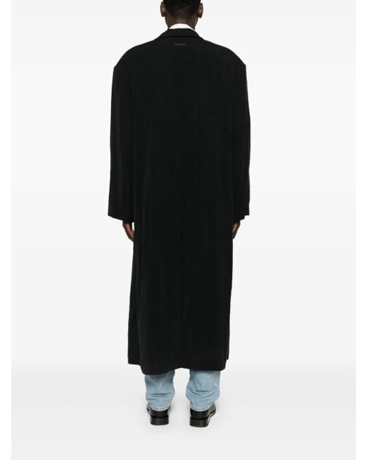 Fear Of God Black Belted Coat for men