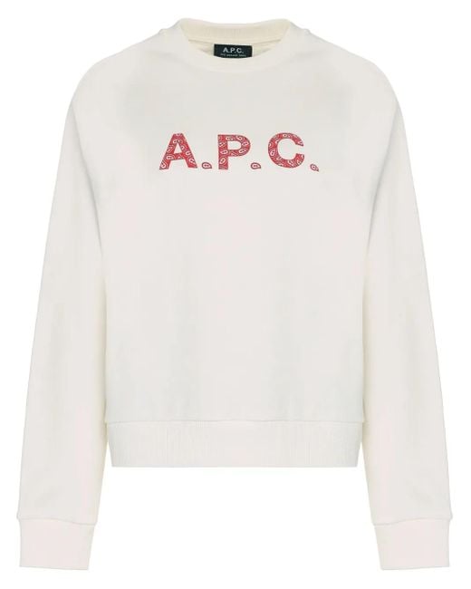 A.P.C. White Patty Sweatshirt