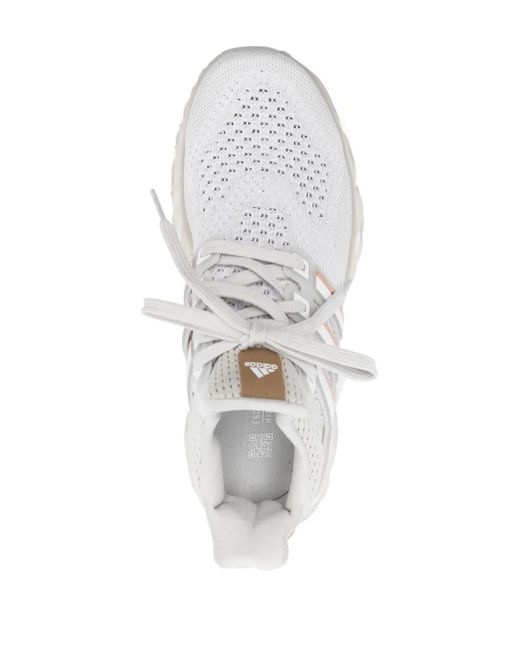 Adidas White Ultraboost Web Dna Low-Top Sneakers