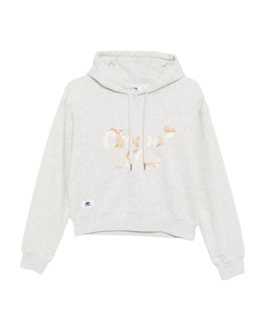 Chocoolate White Logo-Embroidered Hoodie