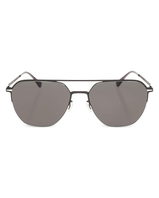 Mykita Gray Amos Pilot-frame Sunglasses