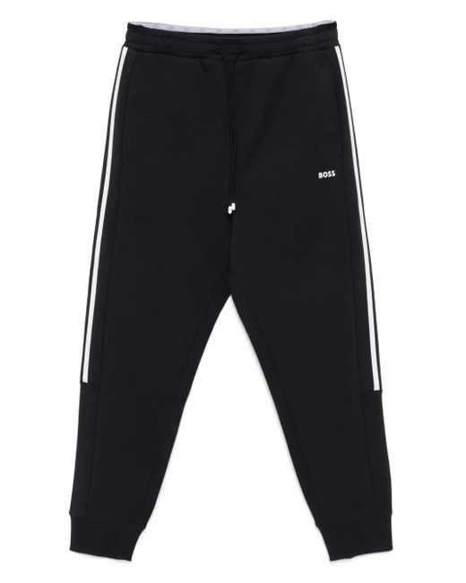 Boss Blue Jersey Track Pants for men