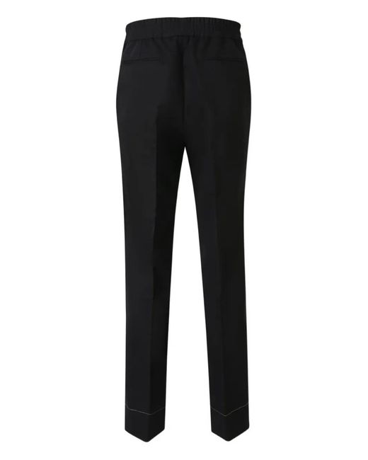 Brioni Black Drawstring Trousers for men