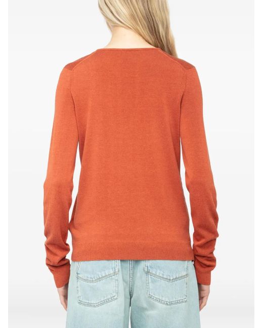 Zadig & Voltaire Orange Pull Sayan