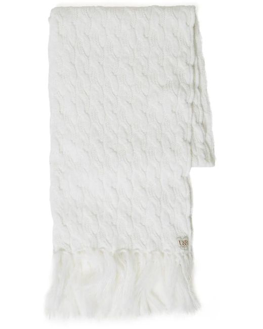 Twinset White Knitted Scarf