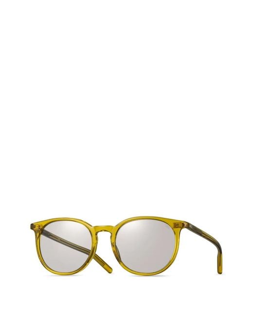 Eyevan 7285 Metallic Lubin-E Round-Frame Sunglasses