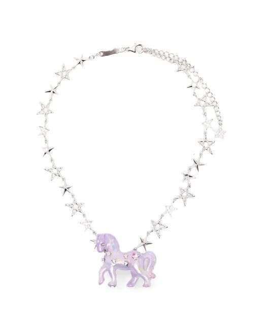 YVMIN White Pony Star Necklace