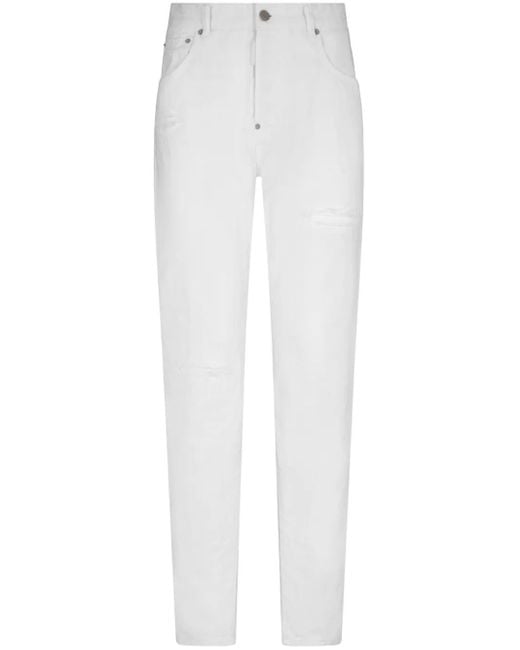 DSquared² White Bull Skater Jeans