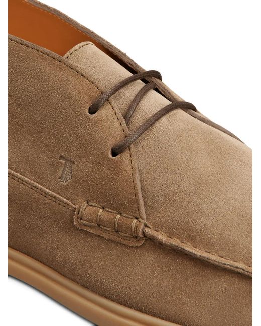 Stivali Stringati di Tod's in Brown da Uomo