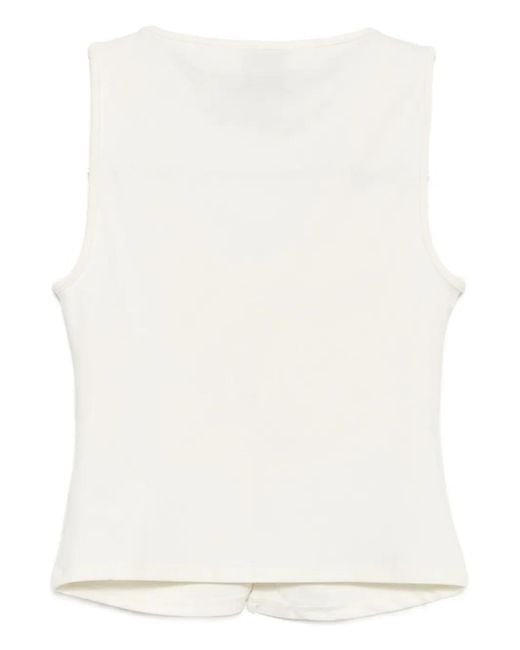 Reformation White Tefi Top