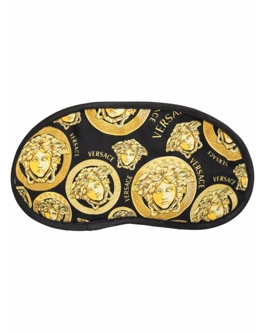 Versace Metallic Medusa Head-Print Sleep Mask