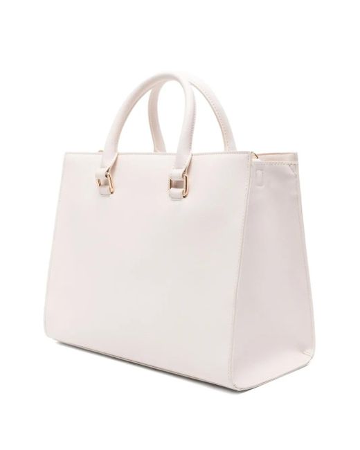 Liu Jo Natural Logo-Embossed Tote Bag