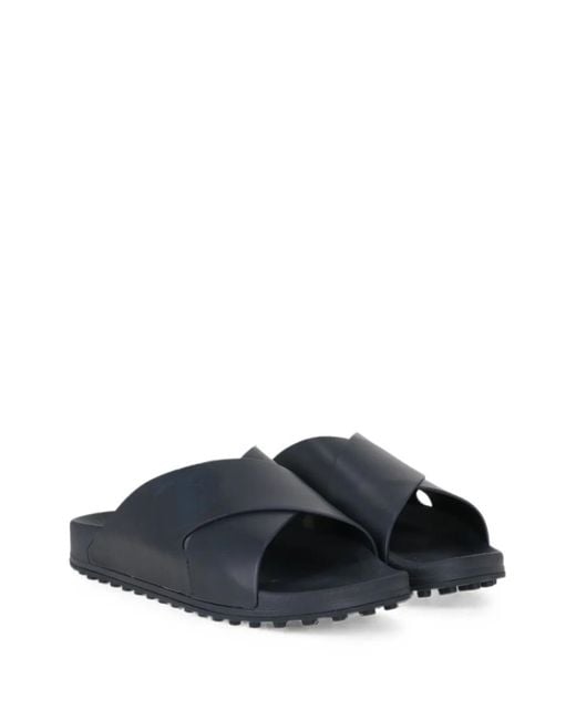 Tod's Blue Crossover-Strap Sandals for men