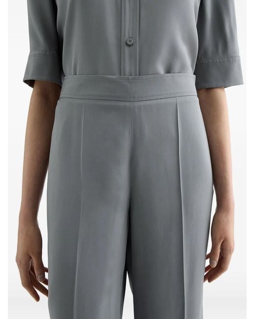 Pantaloni Con Zip di Jil Sander in Gray
