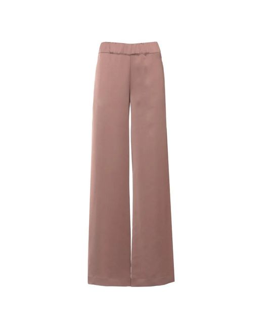 D.exterior Natural Elasticated Palazzo Pants