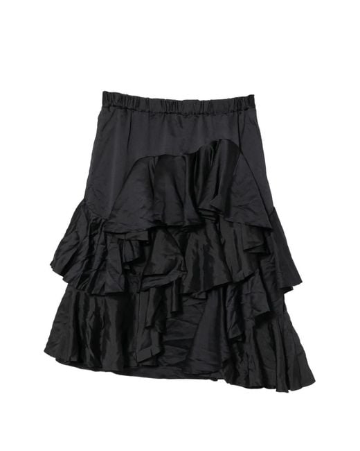 Comme des Garçons Black Ruffled Skirt
