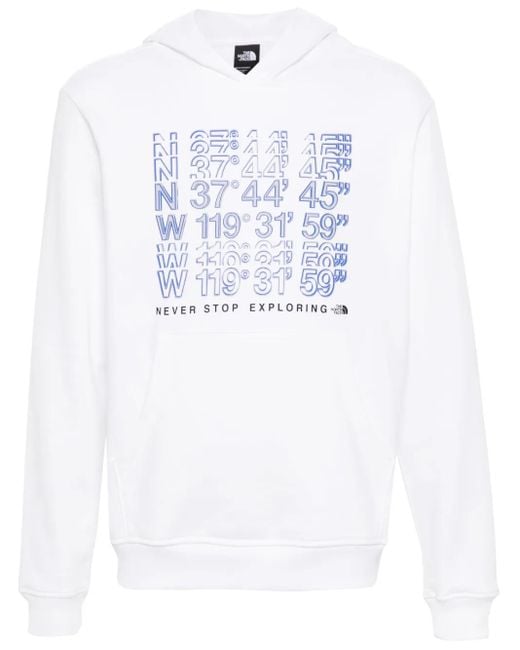 The North Face White Coordinates Hoodie for men