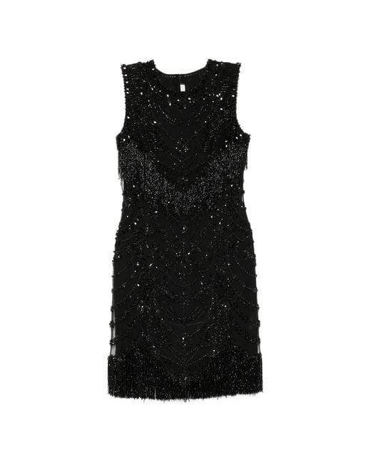 Naeem Khan Black Art Deco Dress