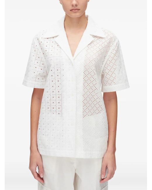 3.1 Phillip Lim White Patchwork Shirt