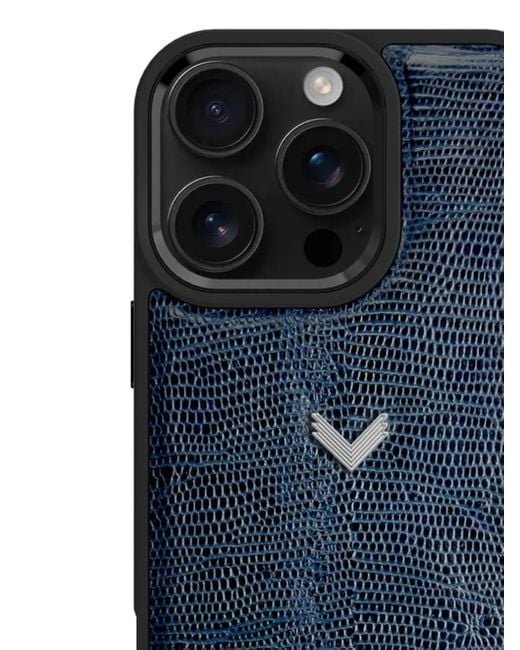 Velante Blue Lizard-Texture Iphone 16 Pro Max Phone Case