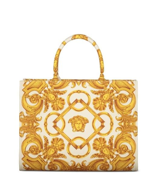 Versace Metallic Medusa Barocco Tote Bag