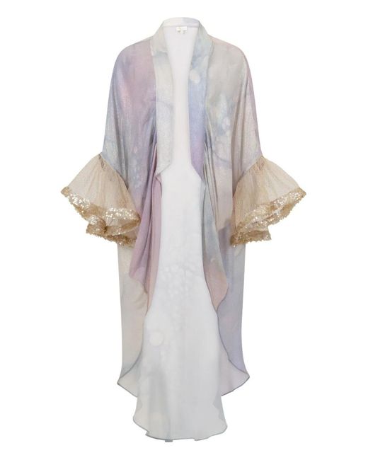 SANA OSMANI White Zennia Ruffled Jacket