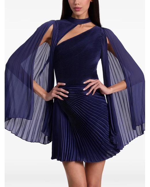 Alice + Olivia Blue Aurelie Mini Dress