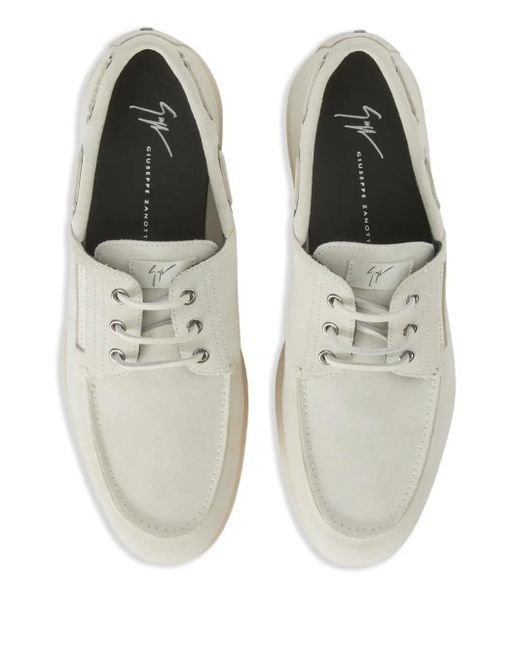 Mocassins En Daim Giuseppe Zanotti pour homme en coloris White